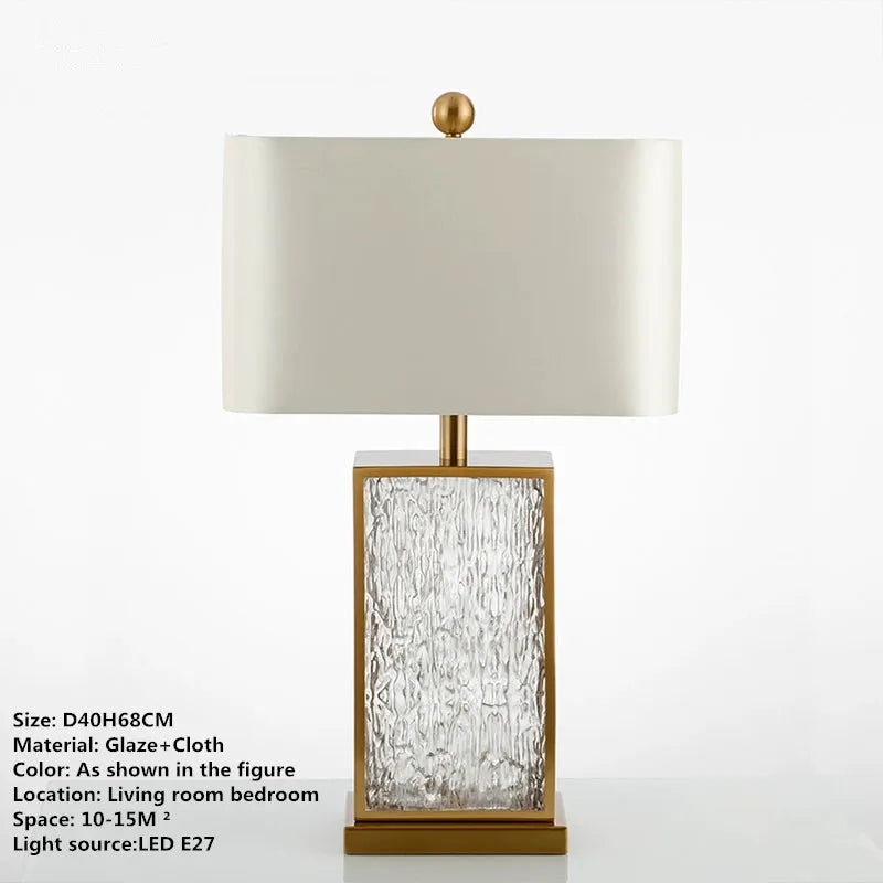 TINNY Nordic Modern Glaze Table Lamp Fashionable Art  Iiving Room Bedroom  Hotel LED Personality Originality Desk Light