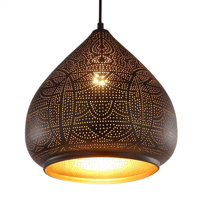 SANDYHA Modern Arabian Style Led Pendant Lamp Luxury Minimalist Iron Gold Black Restaurant Dining Living Room Bar Indoor Light