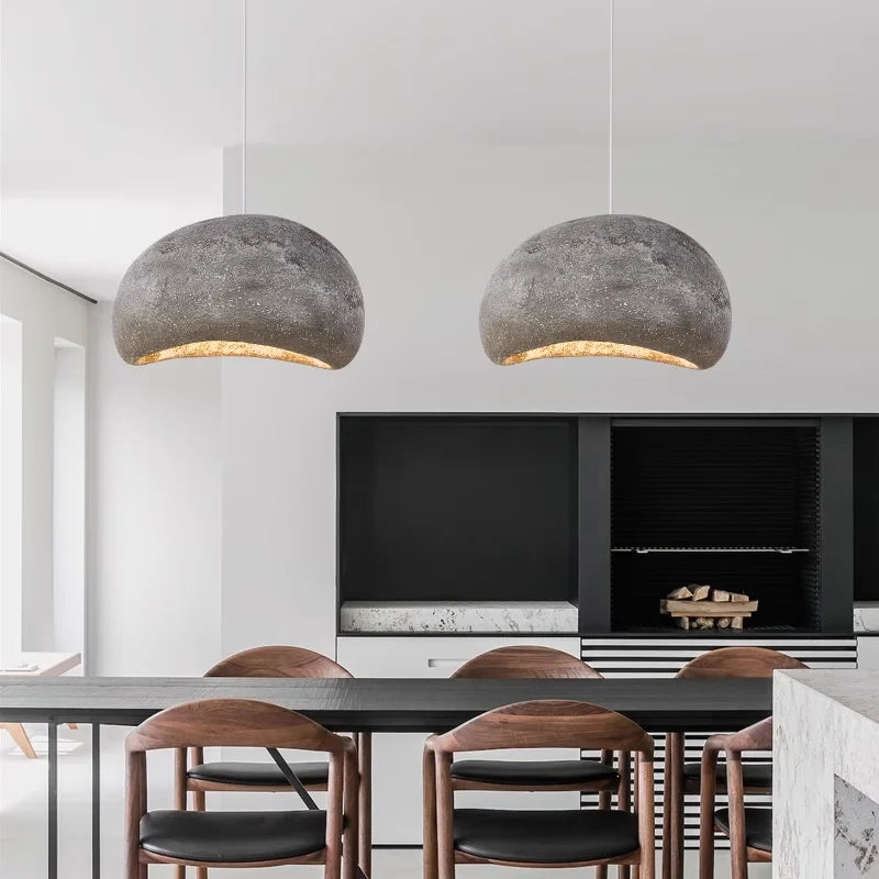 Nordic Minimalist Pendant Lights Wabi-sabi Wind Living Dining Room Bedroom Led Suspension Lamps Home Decor Hanging Light Fixture