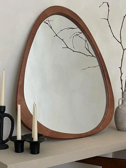 American Retro Style Living Room Bedroom Wall-Mounted Mirror Originality Irregularity Frame Cosmetic Mirror Dormitory Mirror