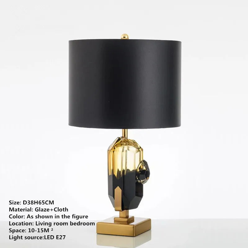 TINNY Nordic Modern Glaze Table Lamp Fashionable Art  Iiving Room Bedroom  Hotel LED Personality Originality Desk Light