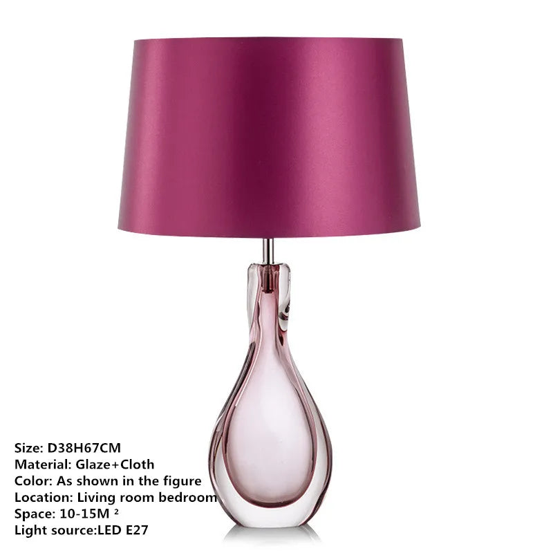 TINNY Nordic Modern Glaze Table Lamp Fashionable Art  Iiving Room Bedroom  Hotel LED Personality Originality Desk Light