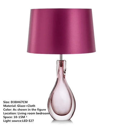 TINNY Nordic Modern Glaze Table Lamp Fashionable Art  Iiving Room Bedroom  Hotel LED Personality Originality Desk Light