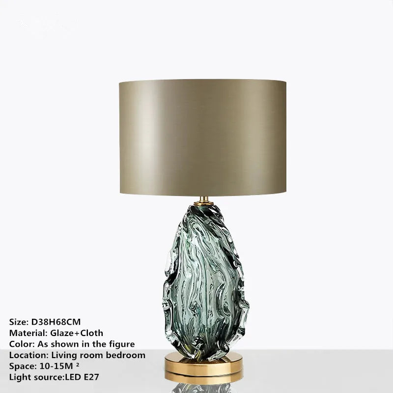 TINNY Nordic Modern Glaze Table Lamp Fashionable Art  Iiving Room Bedroom  Hotel LED Personality Originality Desk Light