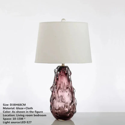 ABEL Nordic Glaze Table Lamp Modern Art Iiving Room Bedroom Study Hotel LED Personality Originality Desk Light