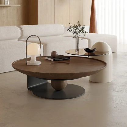 round coffee table combination living room home light luxury modern wabi-sabi style designer creative coffee