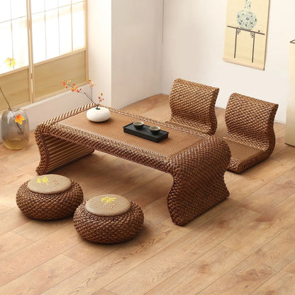 Rattan coffee table