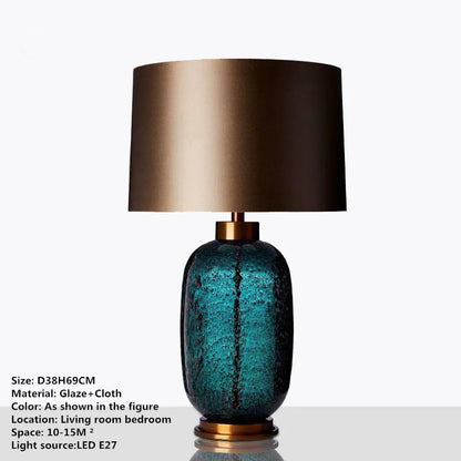 TINNY Nordic Modern Glaze Table Lamp Fashionable Art  Iiving Room Bedroom  Hotel LED Personality Originality Desk Light