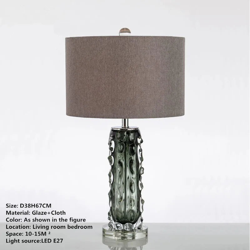 TINNY Nordic Modern Glaze Table Lamp Fashionable Art  Iiving Room Bedroom  Hotel LED Personality Originality Desk Light