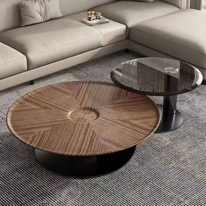 round coffee table combination living room home light luxury modern wabi-sabi style designer creative coffee