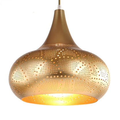 SANDYHA Modern Arabian Style Led Pendant Lamp Luxury Minimalist Iron Gold Black Restaurant Dining Living Room Bar Indoor Light