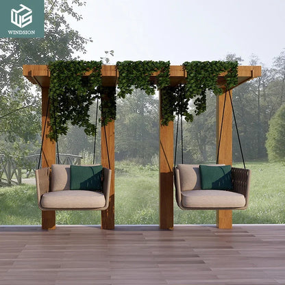 Couture Garden Furniture Rattan Balcony Swing Chair Patio Swings Hanging Chair Outdoor