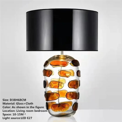 ABEL Nordic Glaze Table Lamp Modern Art Iiving Room Bedroom Study Hotel LED Personality Originality Desk Light