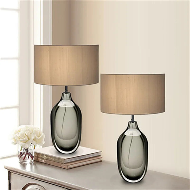 TINNY Nordic Modern Glaze Table Lamp Fashionable Art  Iiving Room Bedroom  Hotel LED Personality Originality Desk Light