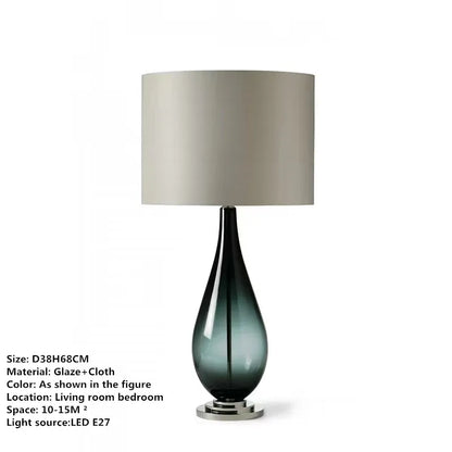 TINNY Nordic Modern Glaze Table Lamp Fashionable Art  Iiving Room Bedroom  Hotel LED Personality Originality Desk Light