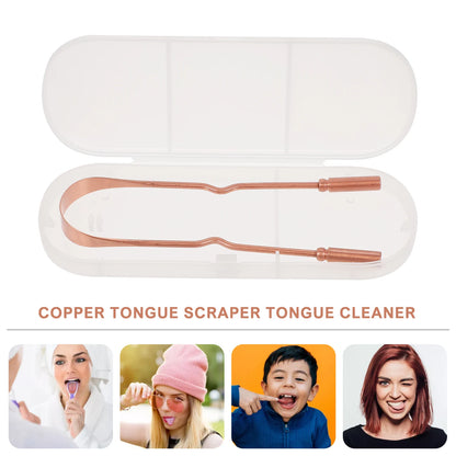 1Pc Copper Tongue Cleaner