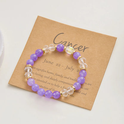 12 Zodiac Sign Constellation Beaded Bracelet