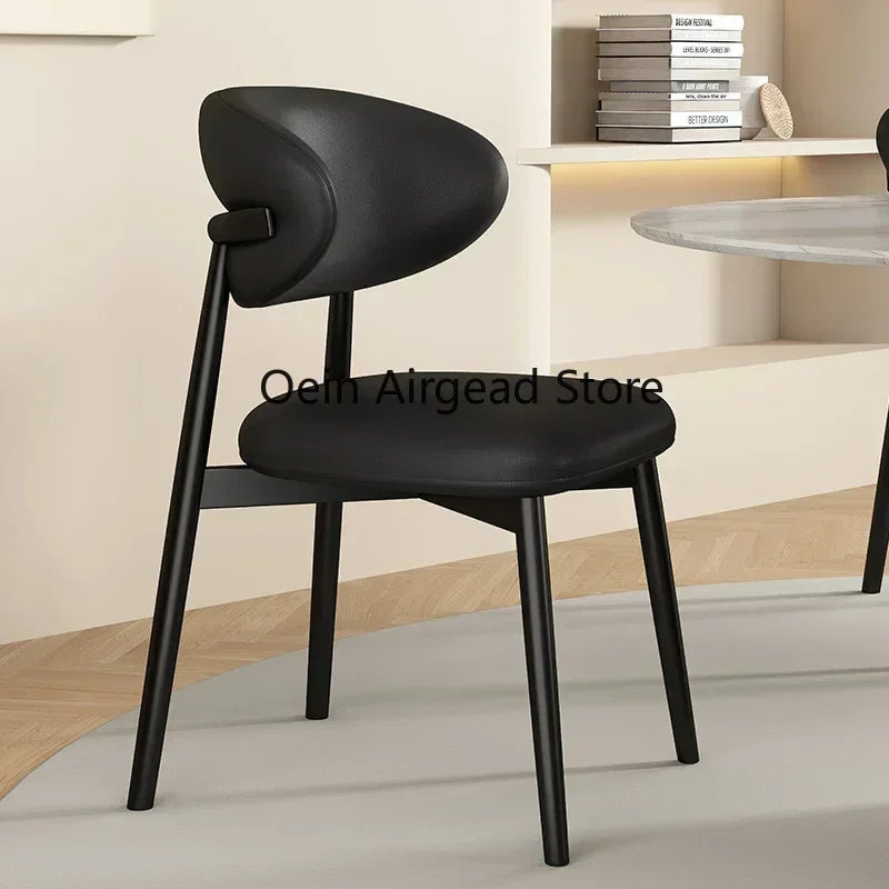 Lounge Vanity Dining Room Chairs Office Single Gamer Home Kitchen Chair Wooden Design Chaises Salle Manger Furniture XR50CY