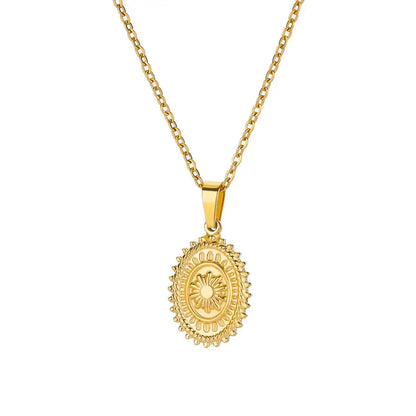 Exquisite Gold Color Sun Pendant