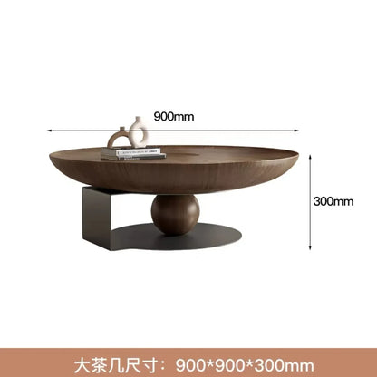 round coffee table combination living room home light luxury modern wabi-sabi style designer creative coffee