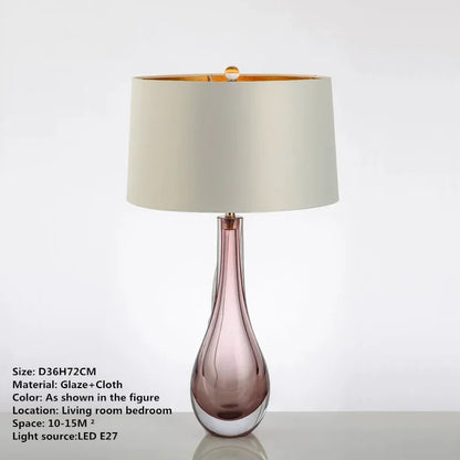 ABEL Nordic Glaze Table Lamp Modern Art Iiving Room Bedroom Study Hotel LED Personality Originality Desk Light