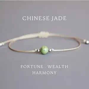 Nephrite Healing Crystal Beaded Bracelet