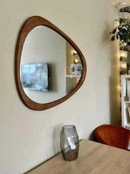 American Retro Style Living Room Bedroom Wall-Mounted Mirror Originality Irregularity Frame Cosmetic Mirror Dormitory Mirror