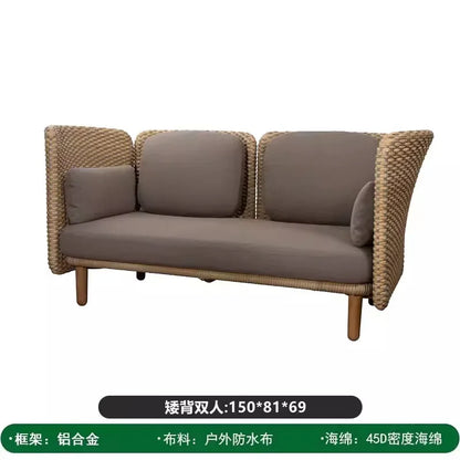 Outdoor furniture rattan sofa chair garden waterproof creative open-air villa courtyard furniture combination