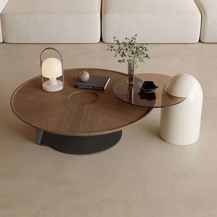 round coffee table combination living room home light luxury modern wabi-sabi style designer creative coffee