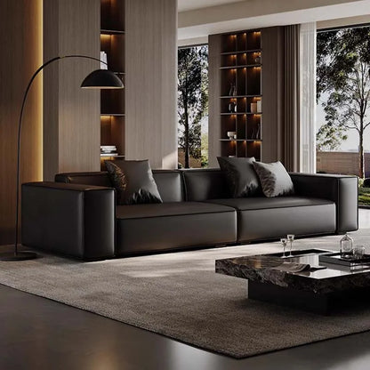 Genuine Leather Sofa European Minimalist Modern Modular Sofa Luxury Design Salas Y Sofas Muebles Modernos Home Furniture