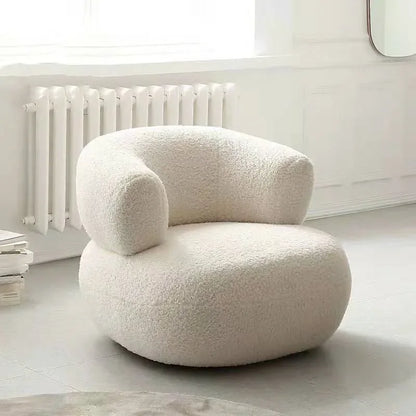 Nordic Sofa White Lazy Single Chair Leisure Light Luxury Living Room Minimalist Modern Sofa Chair Bedroom Leisure Chair