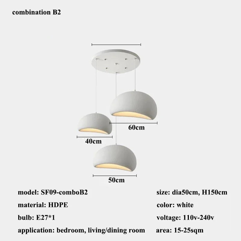 Modern Wabi-Sabi Led Pendant Lights Living Dining Room Decor Chandelier Lighting Bedroom Lamparas Kitchen Hanging Lamp Luminaria