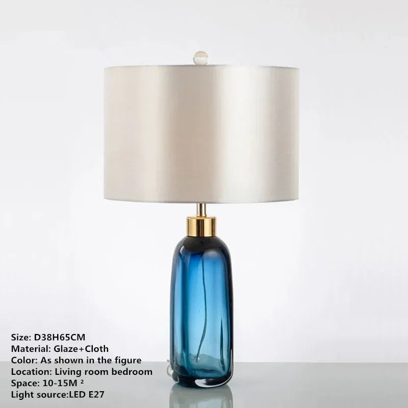 ABEL Nordic Glaze Table Lamp Modern Art Iiving Room Bedroom Study Hotel LED Personality Originality Desk Light