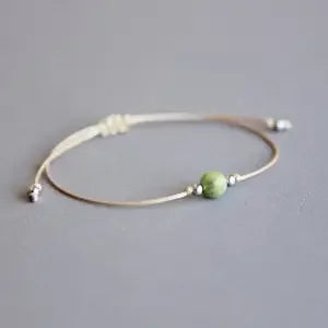 Nephrite Healing Crystal Beaded Bracelet