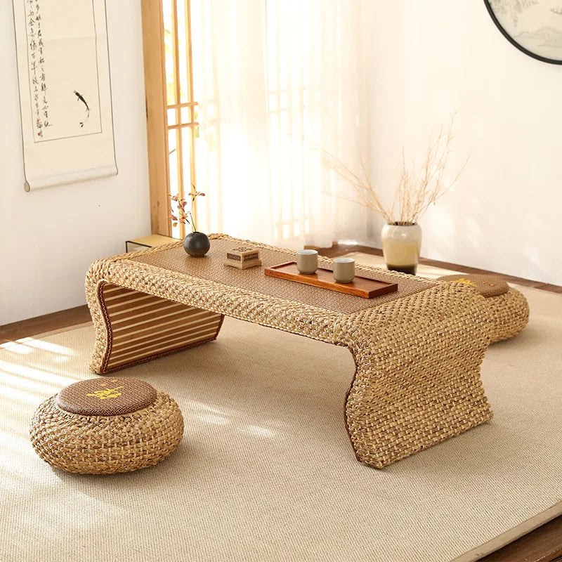 Rattan coffee table