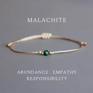 Exquisite Malachite Crystal Bracelet for Women